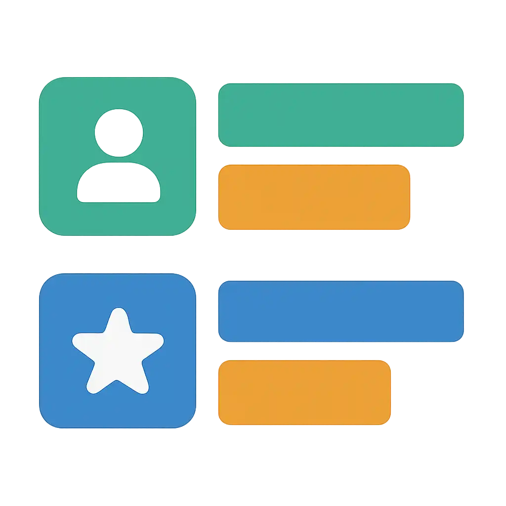 Infographic comparing options using coloured bars and icons only, no text or labels, flat design, 91 Game